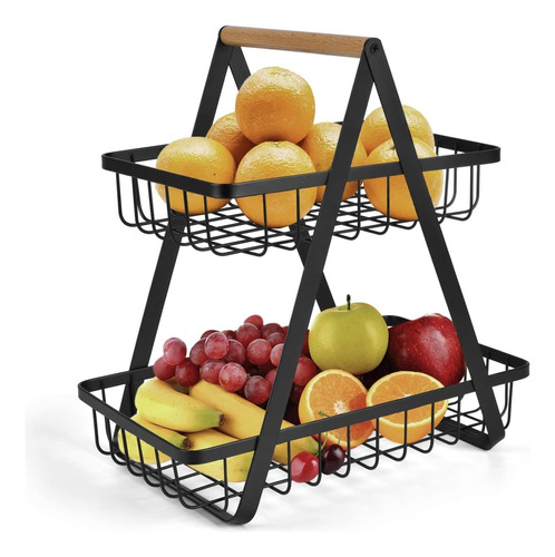 Frutero Metálico 2 Niveles / Organizador Rack Multiuso