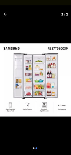 Heladera Samsung Side By Side Inverter 716l (3 Meses De Uso)