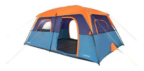 Imagen 2 de 8 de Carpa Familiar El Capitan X 10 Personas - 3000mm, 2 Puertas Color Azul
