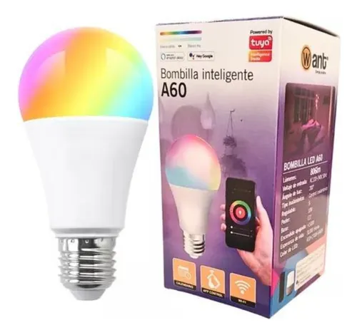 comprar Ampolleta Led Smart  A60 10w E-27 Want Rgb
