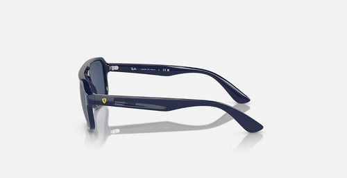 Ray-ban Rb4414m Scuderia Ferrari Cuadrado Azul Azul Oscuro Azul Pulido Azul Pulido