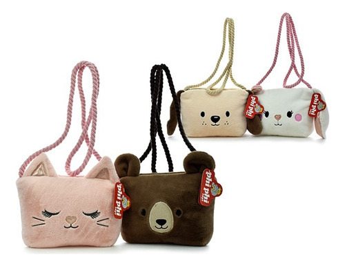 Cartera Infantil De Peluche Animalitos Phi Phi Toys 8159 