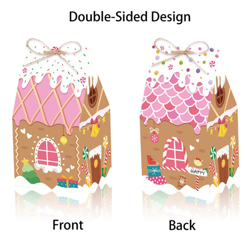 Cajas De Navidad En Forma De Casa Cajas De Dulces En Forma D