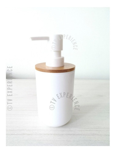 Imagen 3 de 6 de Dispenser Jabón Líquido Minimalista Blanco Deco Baño