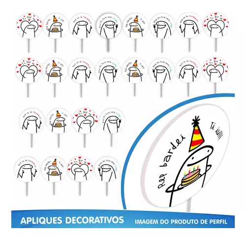 Kit Festa Pronta Decoração Flork Boneco Palito - 39 unid - Pular e Brincar  Artigos Para Festas