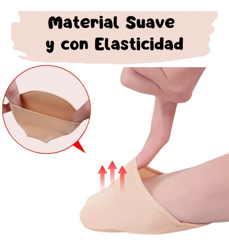 Calcetines Invisible Antideslizantes Punta Cubierta 2 Pares
