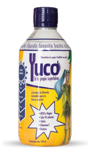 Yuco Antiedad- Sin Lactosa- Sabor Coco- Keto/vegano- 6 Pack.