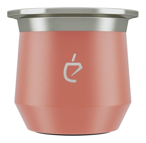 Mate Acero Inoxidable Un Mate + Bombilla Color Coral Bronze