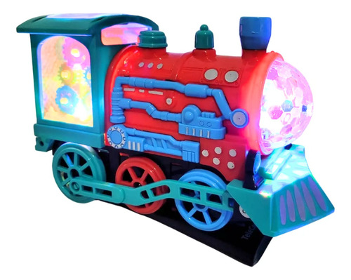 Tren Locomotora Didactico Movimiento Luces Sonido + Pilas