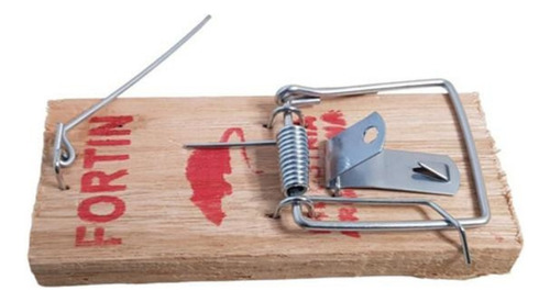 Trampera Trampa Ratón Laucha Madera 7x18cm X 5 Unidades
