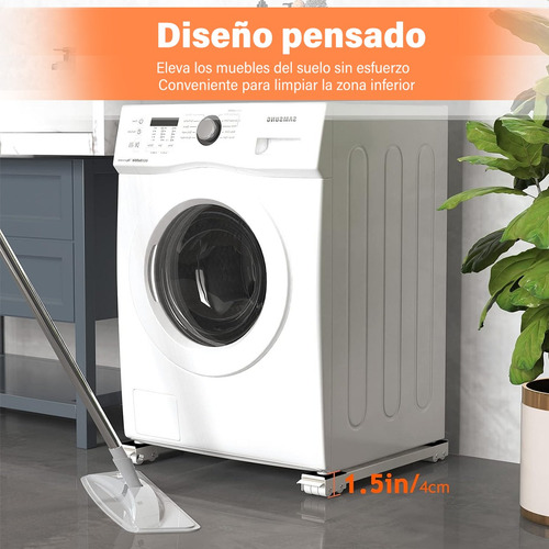 Soporte Ajustable Base Con Ruedas Para Mueble Multifuncional