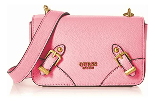 Bolsa Guess Didi Mini Crossbody Flap Rosa