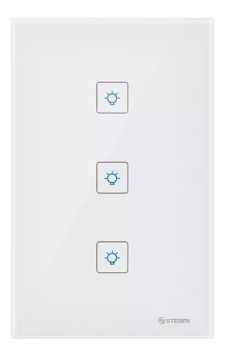 Apagador Inteligente Wifi Touch 4 Botones Blanco Compatible Con