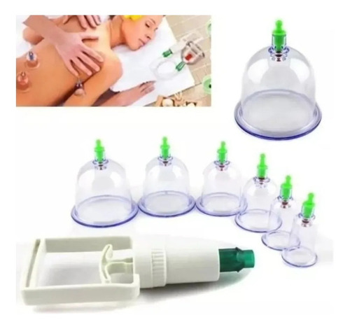 Kit De 6 Ventosas Para Relajación Y Adelgazamiento