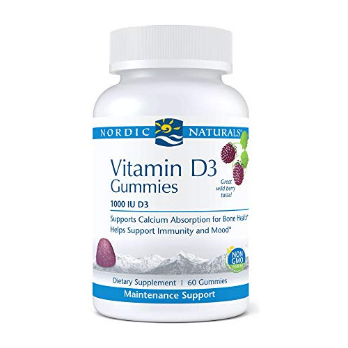 Naturales Nórdicos Pro Vitamina D3 Gummies, Berry 2kn97