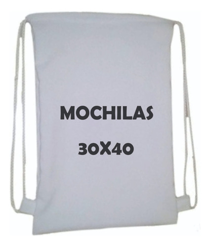 13 Mochilas Para Sublimar O Estampar Medida 30x40