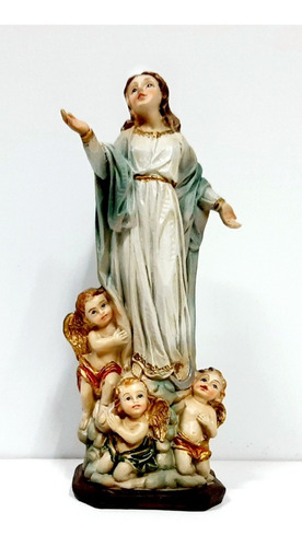 Estatua De La Inmaculada Concepción - 12 Cm Resina Poliéster