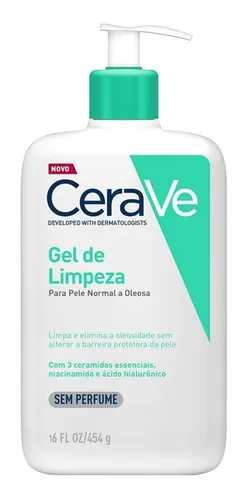 Gel de Limpeza Facial CeraVe Sem Perfume com 3 Ceramidas e Ácido ...