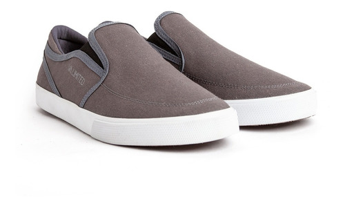 Zapatillas Panchas Va Skate Gris / Blanco Lona Envió Gratis