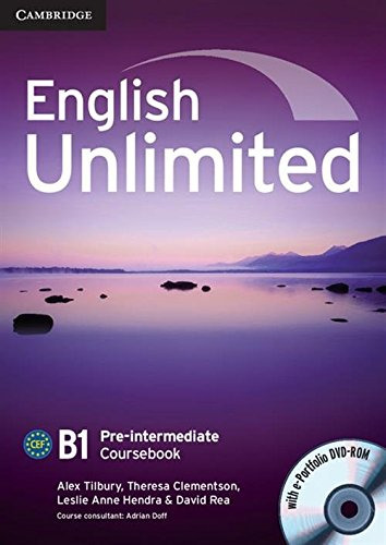 Libro English Unlimited Pre Intermediate Coursebook With De