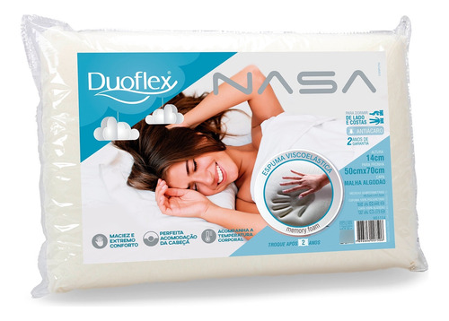 Almohada Inteligente Viscoelastica 70x50x14 Nasa 14