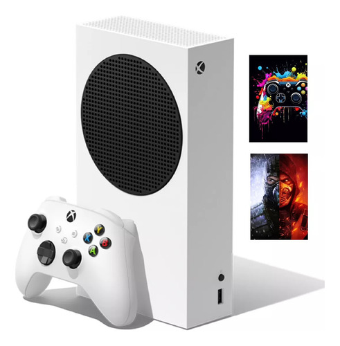 Microsoft Xbox Series S 512gb Standard Cor Branco 1 Controle + Quadro Decorativo (Recondicionado)