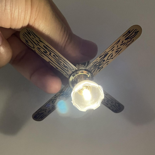 2 Lâmpada De Teto Para Casa De Bonecas Em Escala 1/12 Led