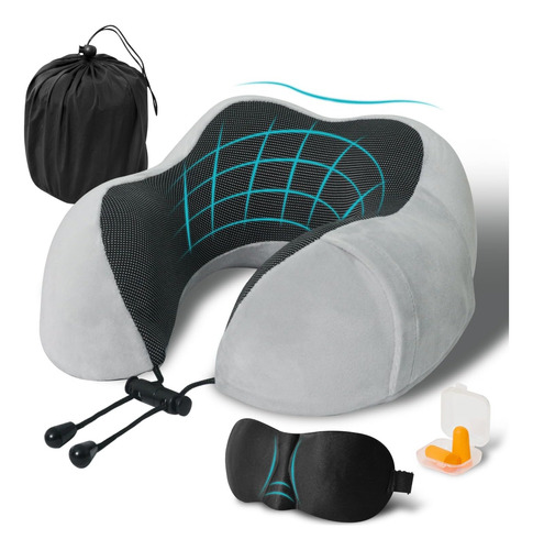 Almohada Cuello Especial Para Viajes Cojin Viscoelastico