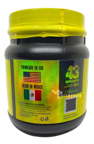Imagen 6 de 8 de Creatina 1 Kg 200 Servicios 43 Supplements