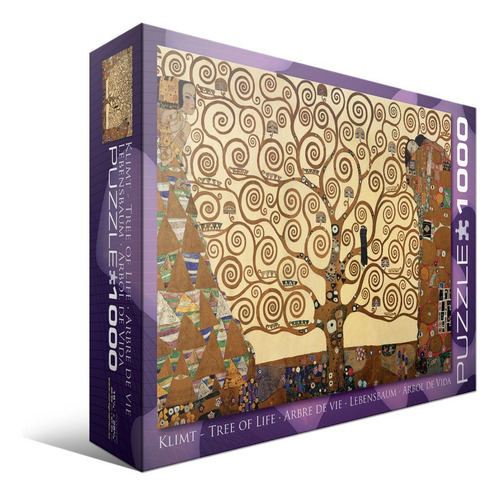 Puzzle Eurographics Tree Of Life De Gustav Klimt 1000 Piezas