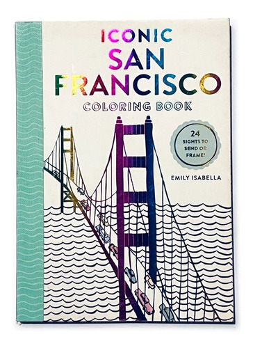 Libro Para Colorear Iconic San Francisco 24 Lugares Inglés