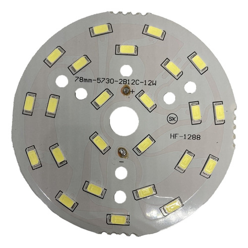 Panel Disco Lámpara Led 12w 78mm 6000k 280-300ma