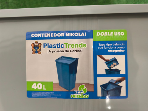 Bote Para Basura Con Tapa Balancin Y Recogedor Nikolai Pk