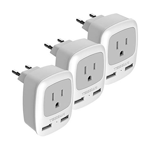 Adaptador Europeo De Transporte 3 Pack, Tessan 9hjrv