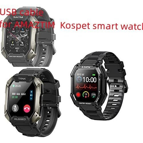Cable Usb Compatible Con El Reloj Inteligente Amaztim C20, M
