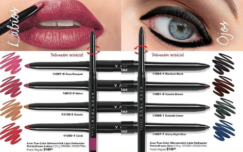 Imagen 1 de 4 de Avon - Lápiz Delineador Retractil Ojos - Labios