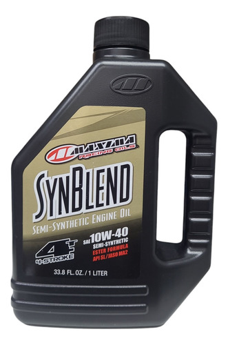 Aceite De Moto 10w 40 Semi-sintetico Máxima Synblend 1l 4t