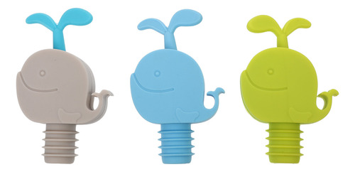 Botella Reutilizable De Corcho Stoppers Whale, 3 Unidades