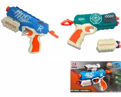 Pistola Arma De Nerf Narf Barata De Brinquedo Com Dardo