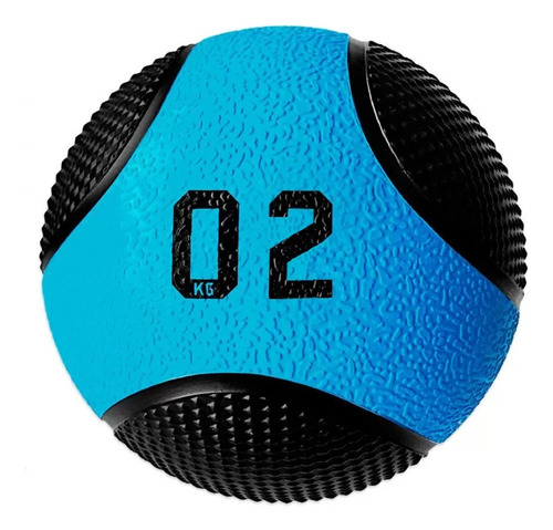 Medicine Ball 2kg Bola Crossfit Borracha Natural Liveup Pro