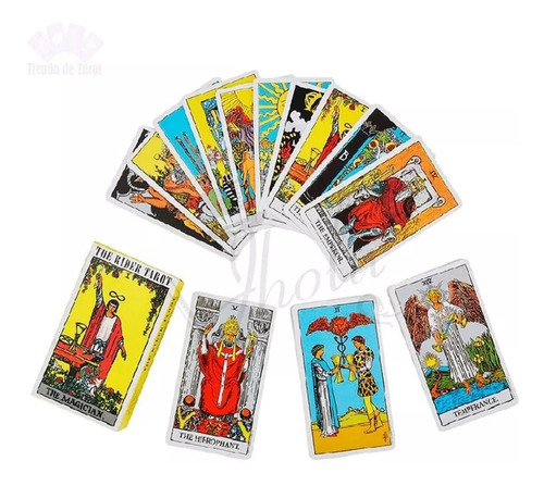 Tarot Light Seers 78pcs Arcanos Lectura Mazo-sin Bordes