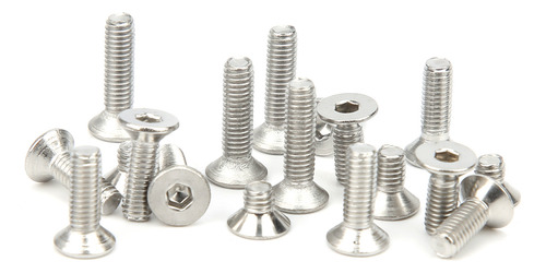 Juego De 600 Tornillos Hexagonales De Acero Inoxidable 304 C