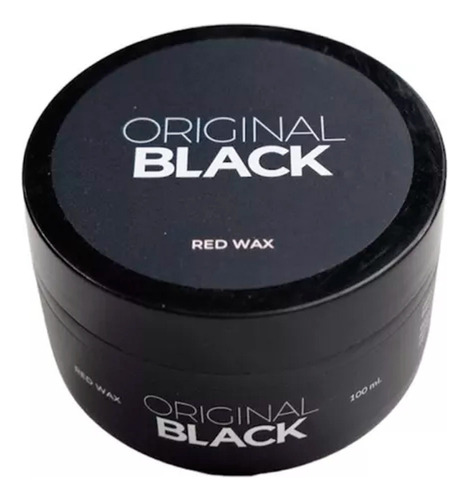 Original Black Pomada Cera Cabello Red Wax Barberia X 100 Ml