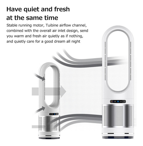 Refrigerador E Purificador De Ar Bladeless 18 Tabletop Shaki