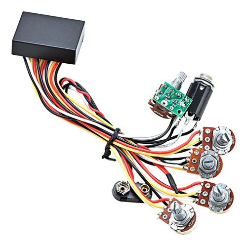 Amplificador Electrónico Bass Eq De 3 Bandas, Accesorios