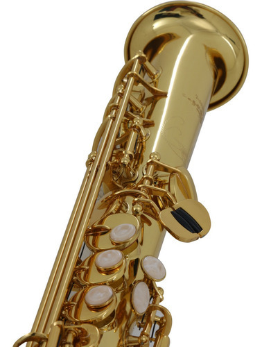 Saxofón Soprano Acabado Laton Laqueado Wesner Pss2000-l