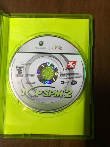 Juego Original De Xbox 360: Top Spin 2