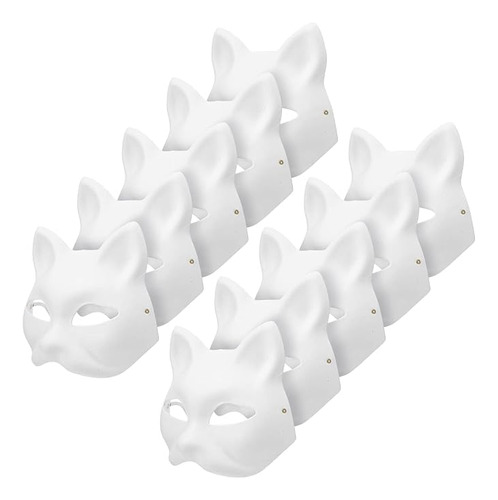 10 Mascaras Gato Para Pintar Mascaras Vestir Mascaras Blanca