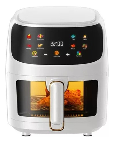 Freidora De Aire 5 Litros Sin Aceite Air Fryer Digital Visor