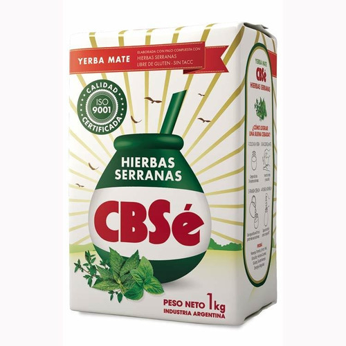 Pack X 3 Unid Yerba  Hierba Serr 1 Kg Cbse Yerbas